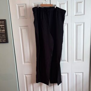 NWT Who What Wear Black Wide-Leg Pull-On Pants